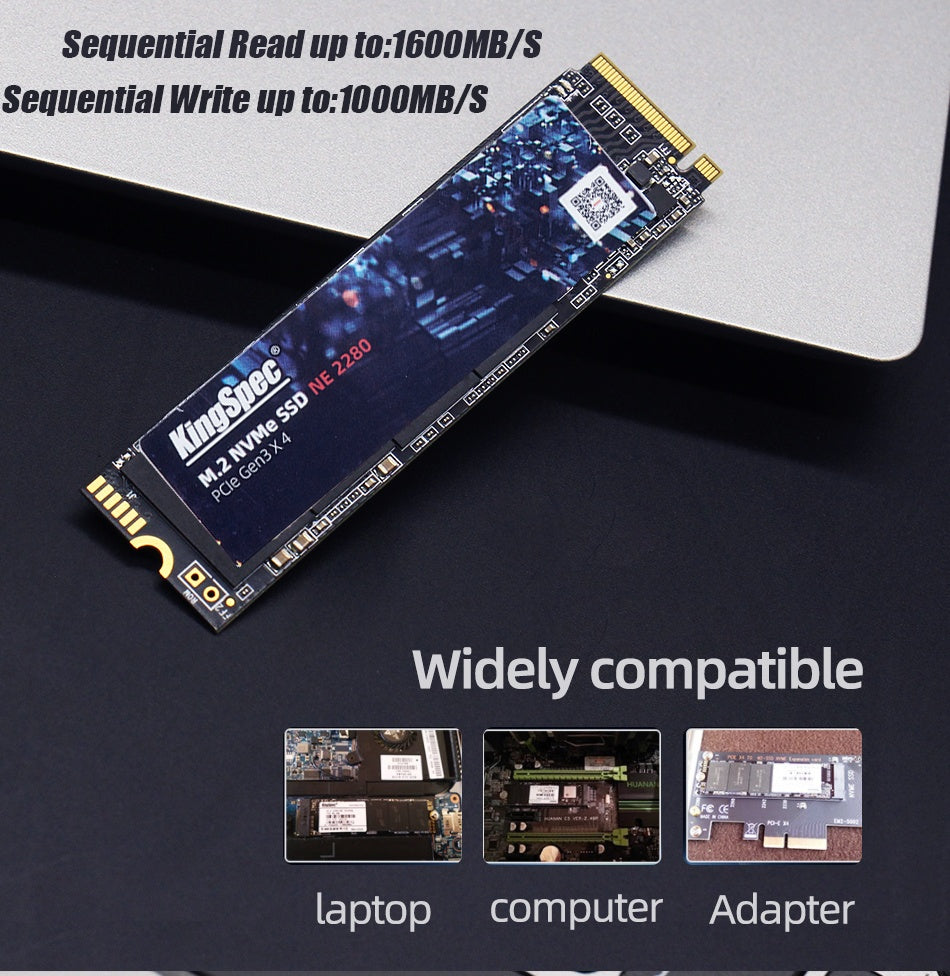 Disque Dur Interne SSD M.2 pour Ordinateur Portable Stockage Rapide Haute Capacité