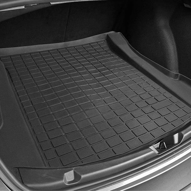 Tapis de coffre en TPE pour Tesla Model 3, tapis de sol arrière noir, durable et écologique, protection efficace