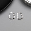 Boucles d'oreilles créoles carrées torsadées en argent 999, style moderne tendance, cadeau idéal anniversaire & remise de diplôme