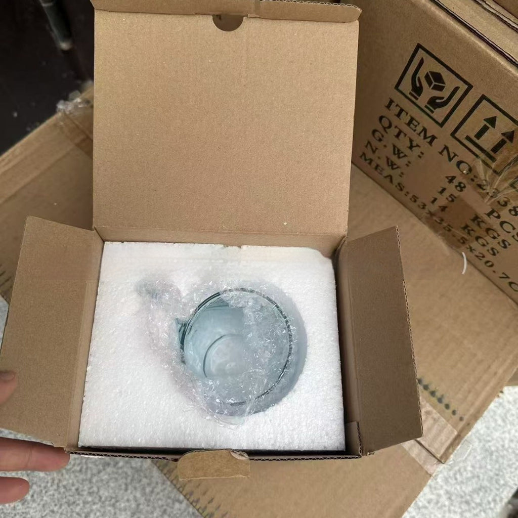 Creative Retro Home Ocean Wave Glass Cup