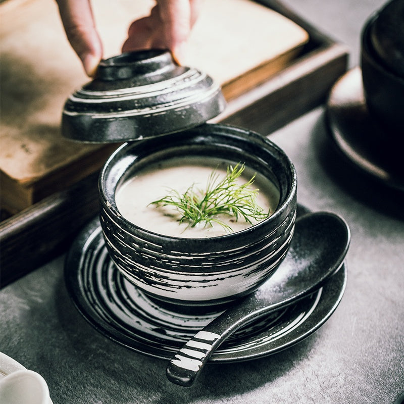 Bol avec couvercle Ensemble d'affaires créatif