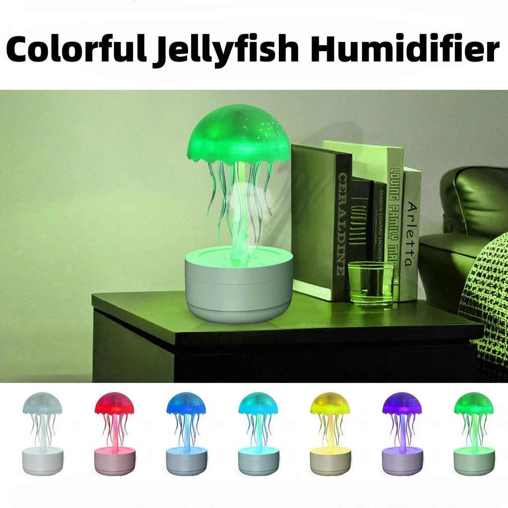 Diffuseur d'Humidificateur Méduse avec Diffuseur d'Huiles Essentielles et Veilleuse