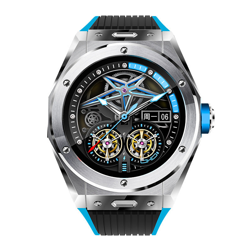 Montre connectée sport avec surveillance cardiaque et appels Bluetooth élégante
