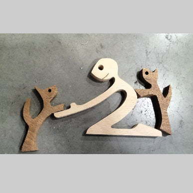 Ornement de Bureau en Bois Nordic Decoration