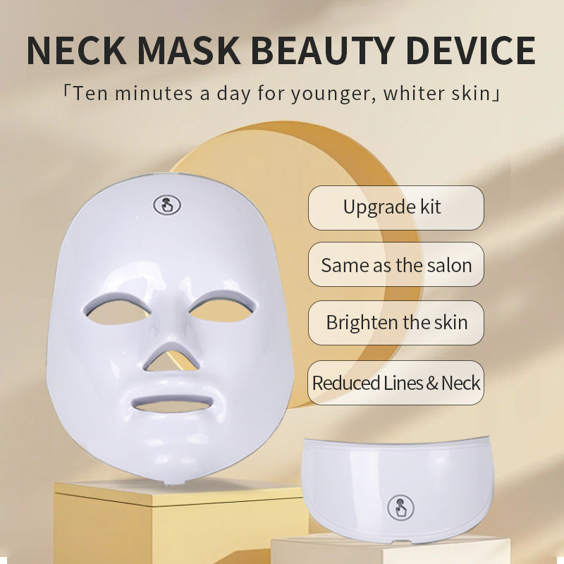 Masque de Beauté Facial LED Coloré - Appareil de Soin Photons Anti-Âge