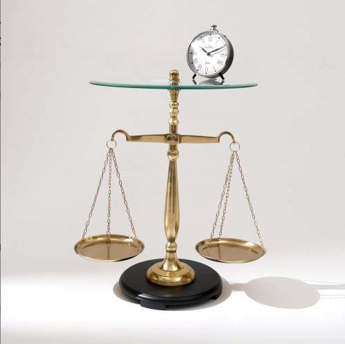 Table d'Accent Téléphone Vintage en Aluminium Poli Décoratif avec Plateau en Verre