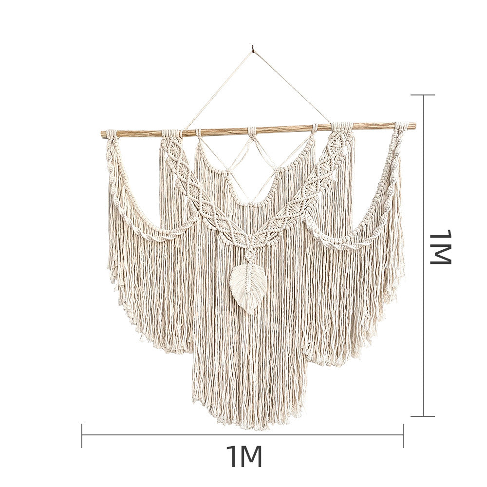 Tapisserie bohème tissée à la main décoration d'intérieur moderne minimaliste