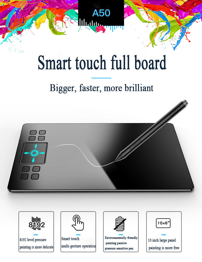 Tablette Graphique Électronique de Dessin Numérique avec Écran de 10 Pouces