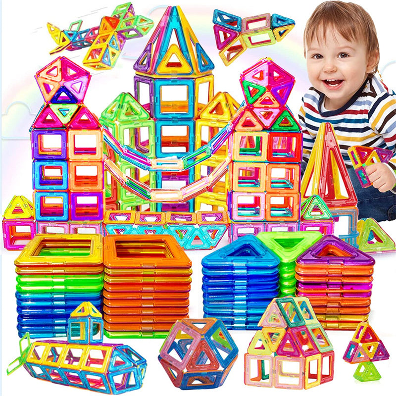 Blocs de Construction Magnétiques DIY Jouets Aimants pour Enfants Coffret Créatif