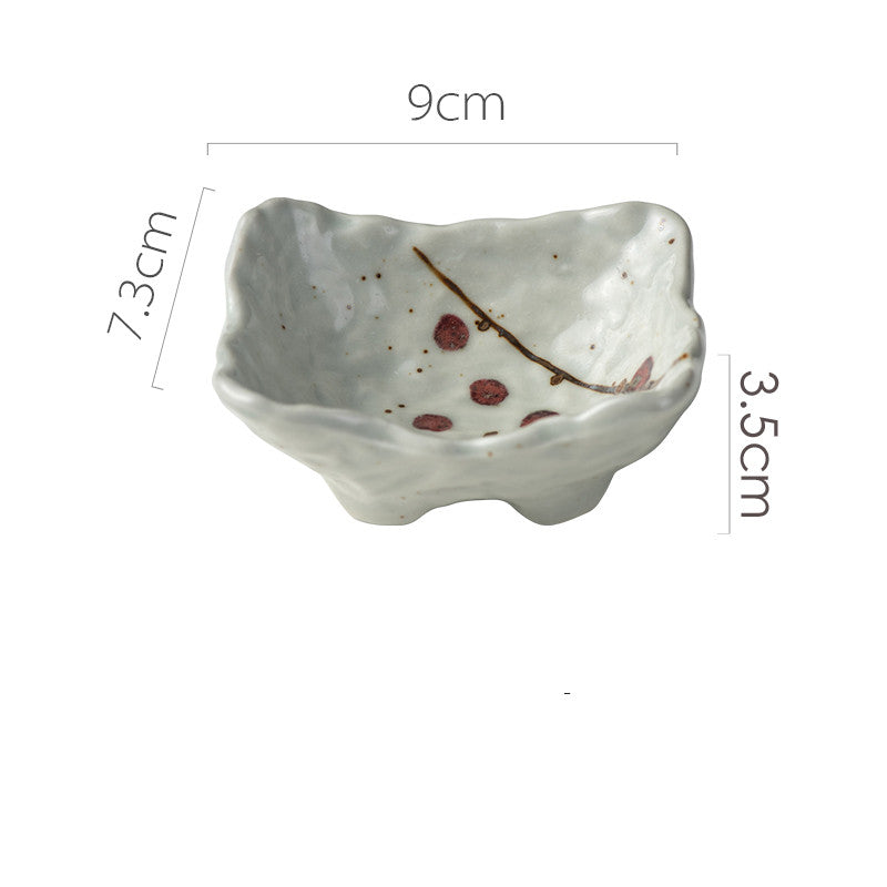 Assiette en céramique japonaise créative de forme spéciale