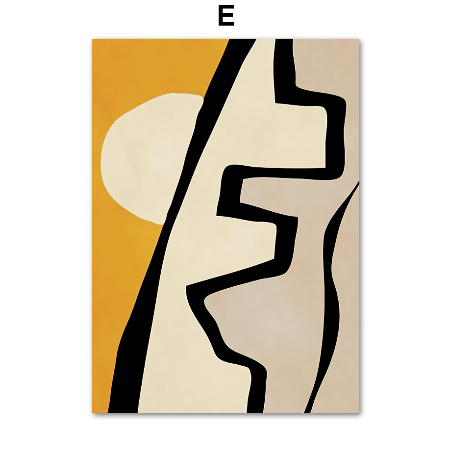 Femme Africaine Abstraite Fleurs Feuilles Art Mural Peinture sur Toile