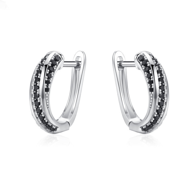 Boucles d’oreilles pour femmes en cuivre incrusté de zircon très prisées - IVOIRART.COM