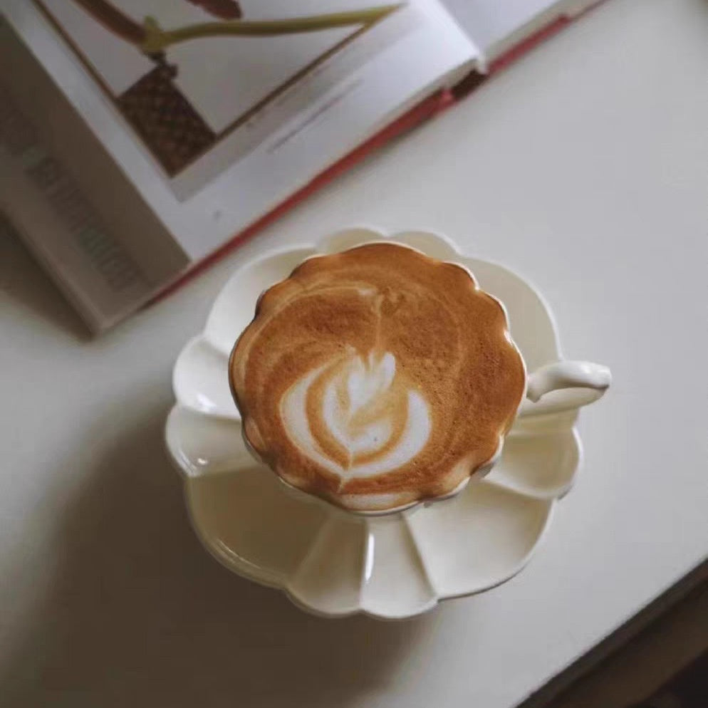 Ensemble de Café Domestique en Céramique Vintage