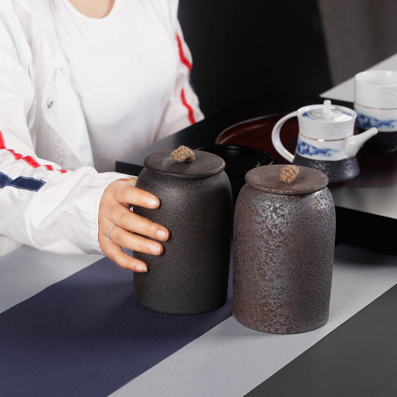 Théière Rétro en Céramique Grès Hermétique