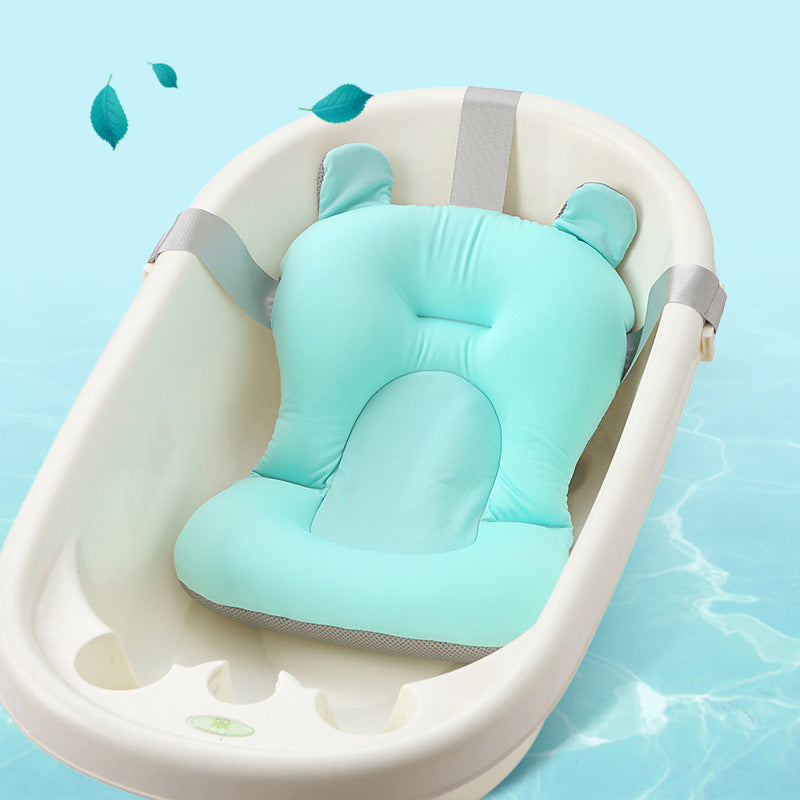 Bain de Lit pour Bébé avec Harnais Tridirectionnel et Structure Flottante Ultra-Sécurisée