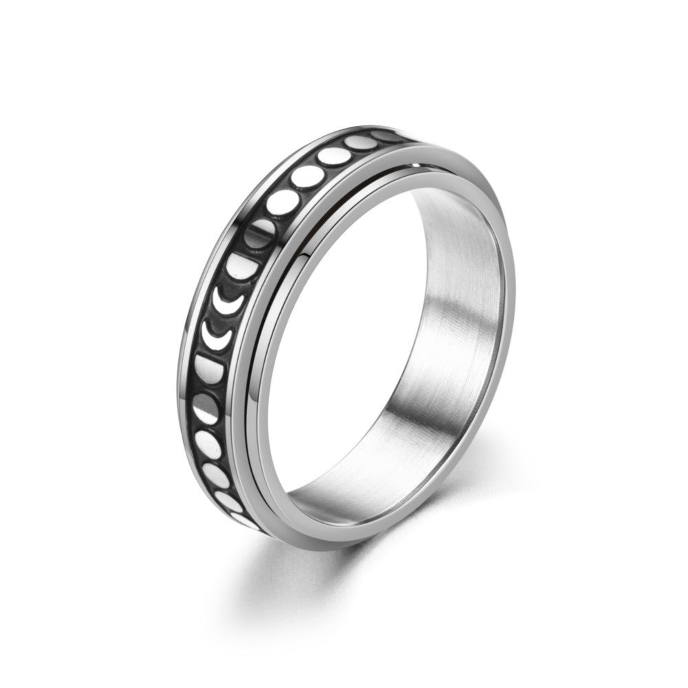 Corrosive Blackening Oil Titanium Steel Ring Jewelry