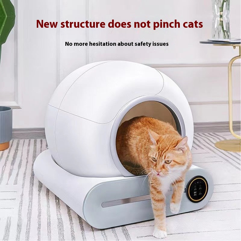 Litière Automatique pour Chat Toilette Intelligente avec Ramasse-Crottes