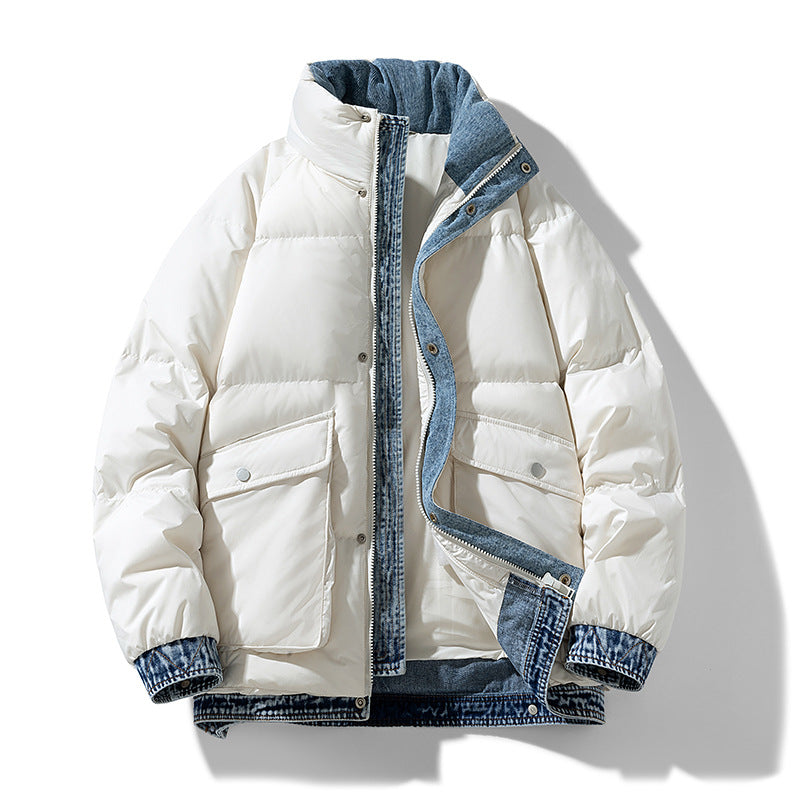 Veste matelassée décontractée individuelle d'hiver pour homme, mode urbaine