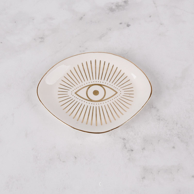 Plateau de rangement en porcelaine en forme d'yeux Phnom Penh