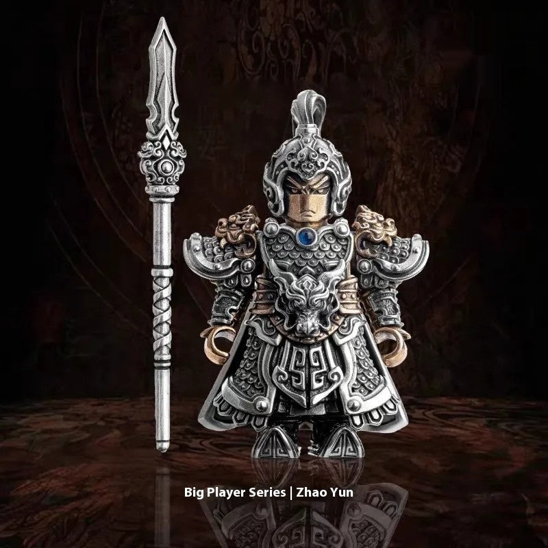 Décoration Zhao Yun Personnage des Trois Royaumes Zhao Zilong Métal Bureau