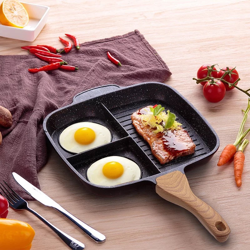 Poêle multifonction Maifanshi pour steak frit et omelette - Compatible induction, antiadhésive
