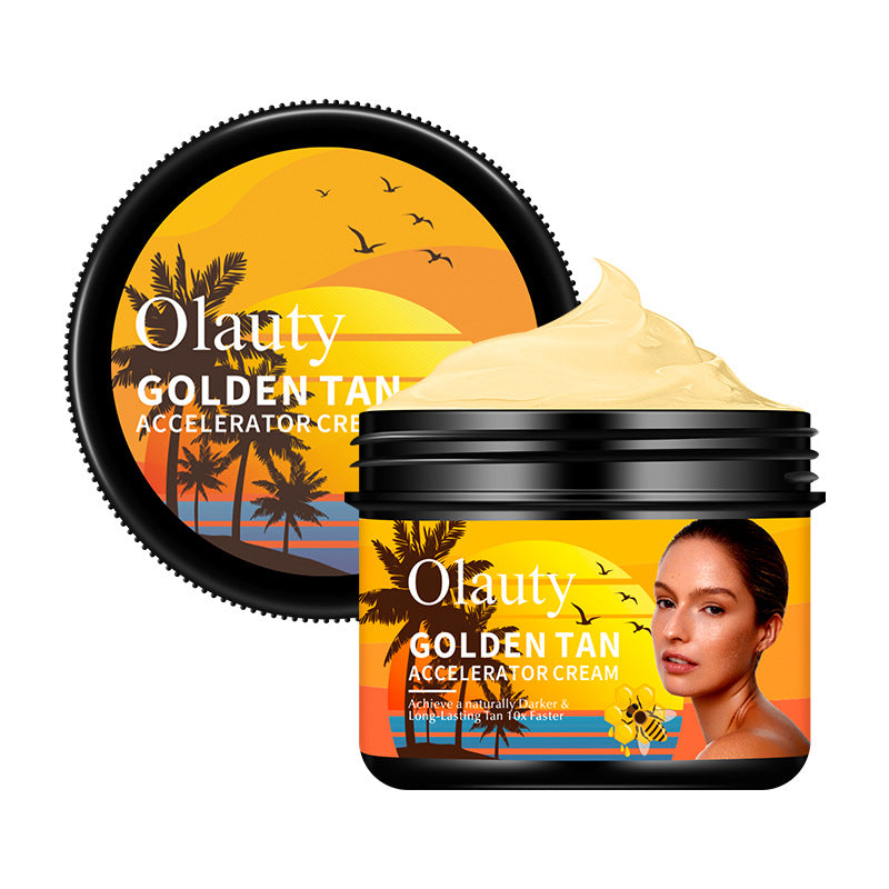 Crème Bronzante Sun-aid pour Plage et Piscine, Lotion Corporelle Teint Blé