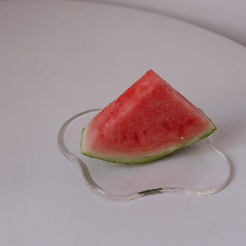 Plateau Décoratif en Acrylique Ins, Plateau de Sous-Verre, Décoration de Table de Salle à Manger au Style Nordique Simple