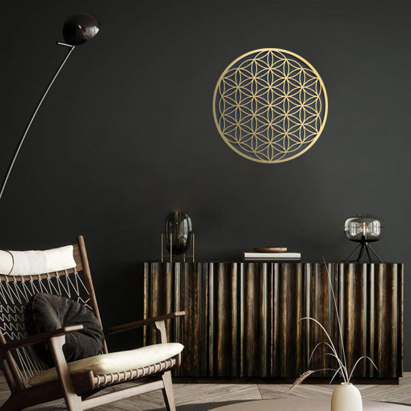 CIFbuy Integrated Lotus Aluminum Wall Art Floral Home Decor For Living Room Bedroom Above Sofa Wall Decorations