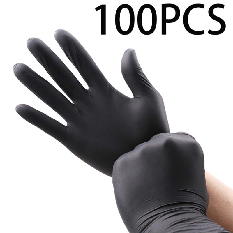 Gants Protecteurs Jetables Noirs en Composite Noir pour les Mains – Nitrile
