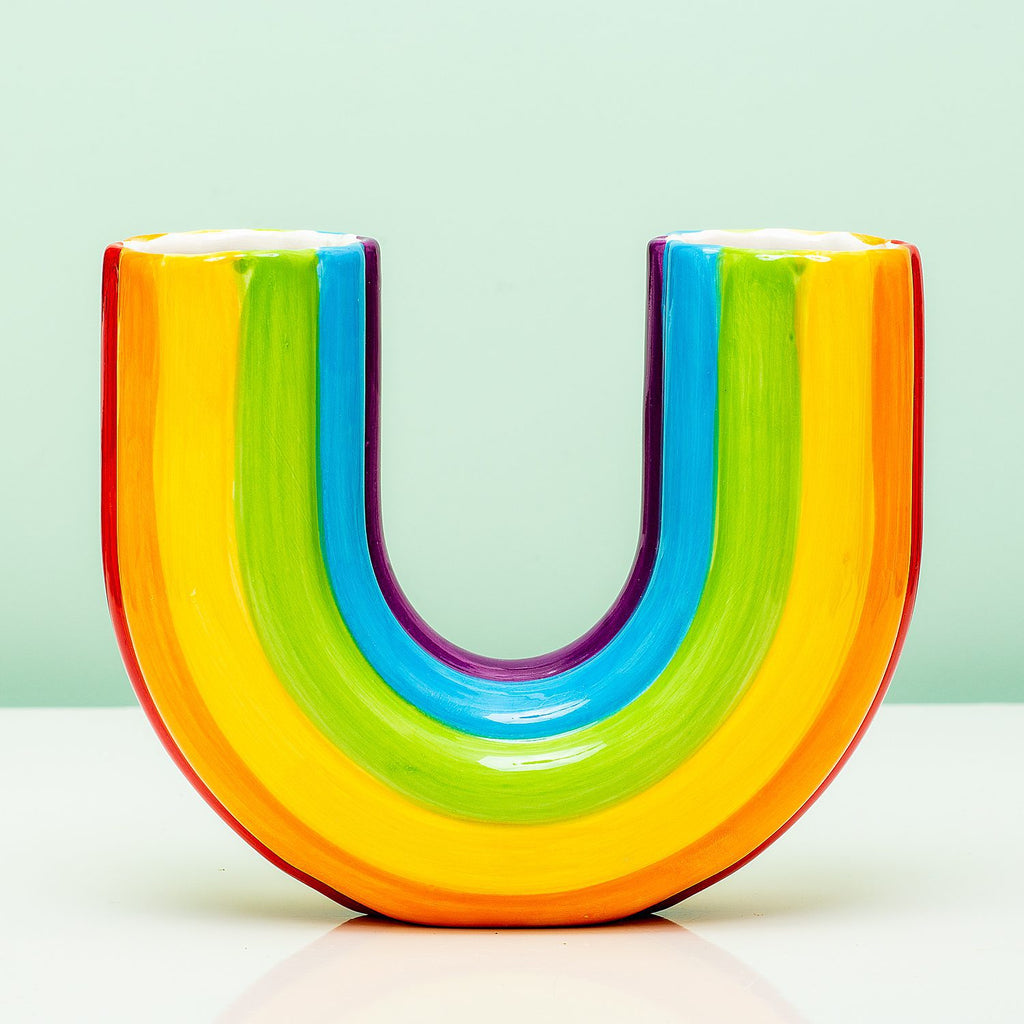 Nouveau Vase Arc-en-Ciel Simple Créatif Décoration Salon Maison Jardin
