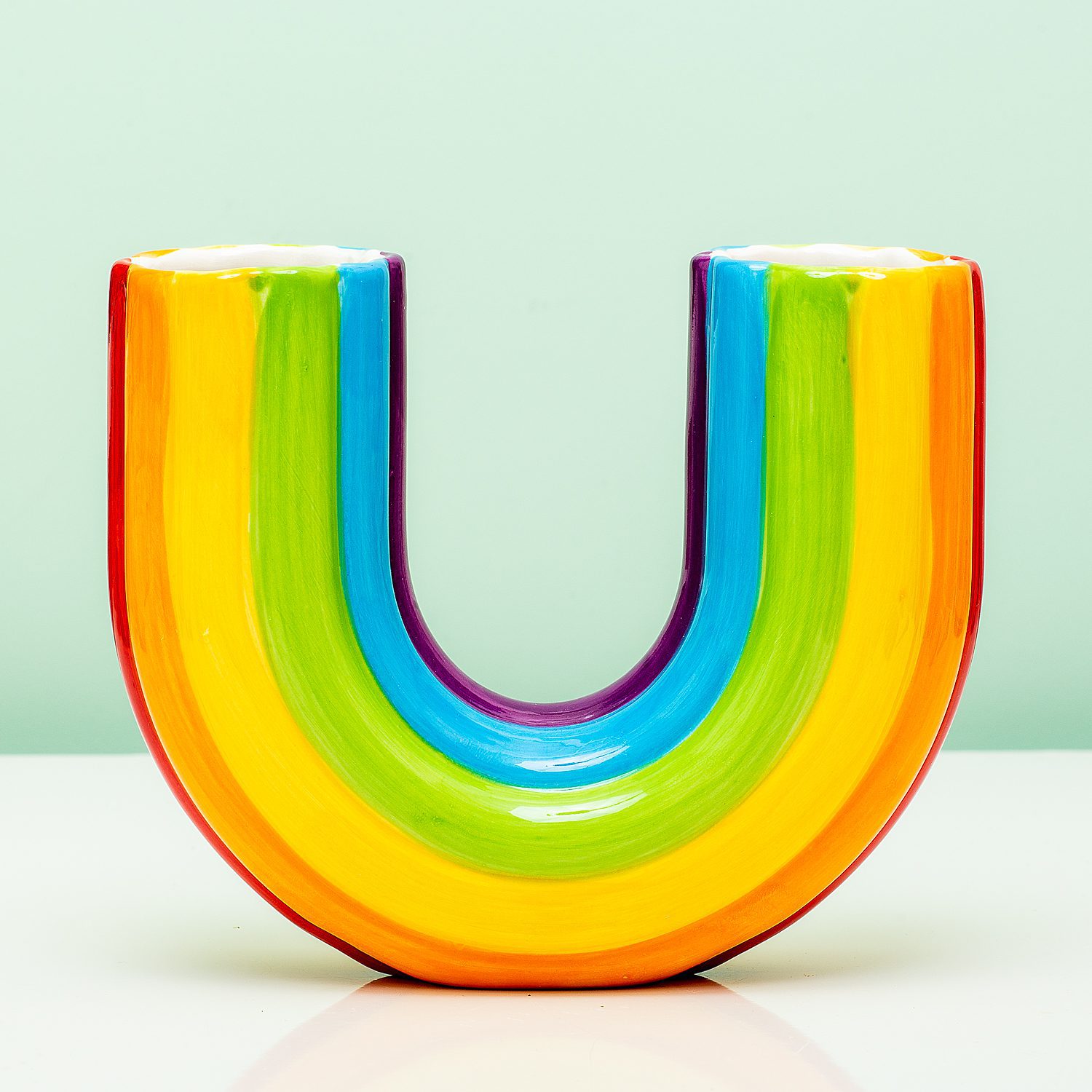 Nouveau Vase Arc-en-Ciel Simple Créatif Décoration Salon Maison Jardin