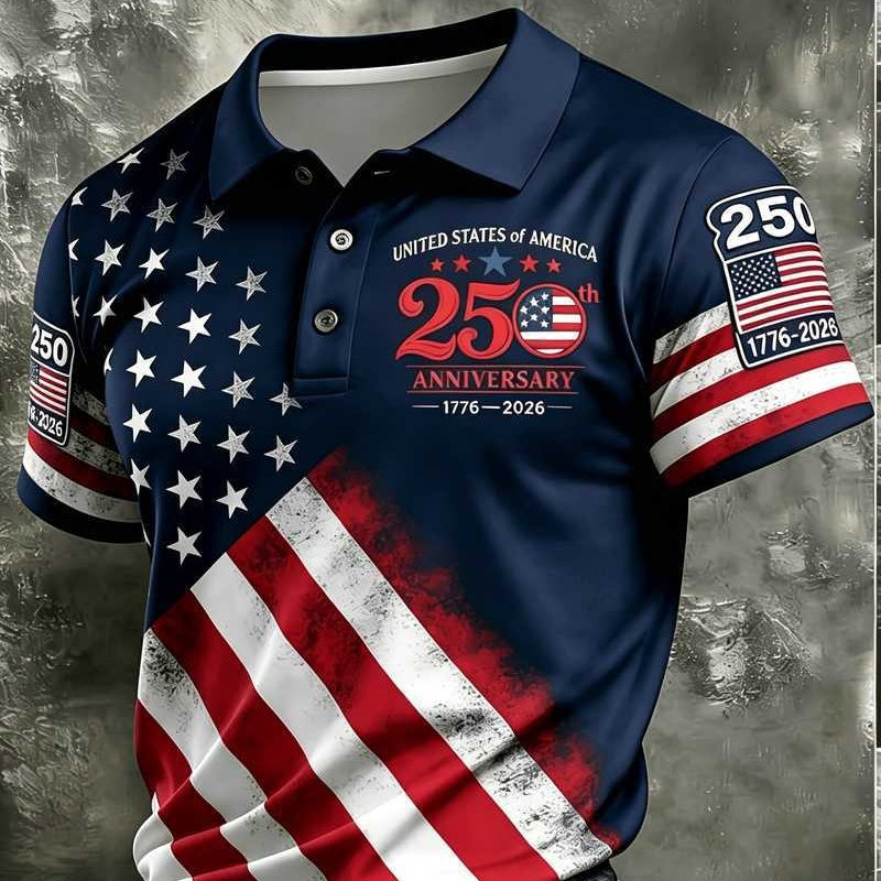 Chemise Homme à Manches Courtes Sportive-Casual Imprimé Numérique 3D Géométrique