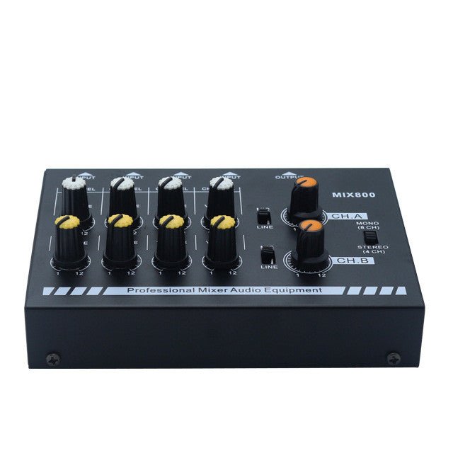8-channel Mini Mixer Mini Mixer Mixer Stereo Audio Mixer - IVOIRART.COM
