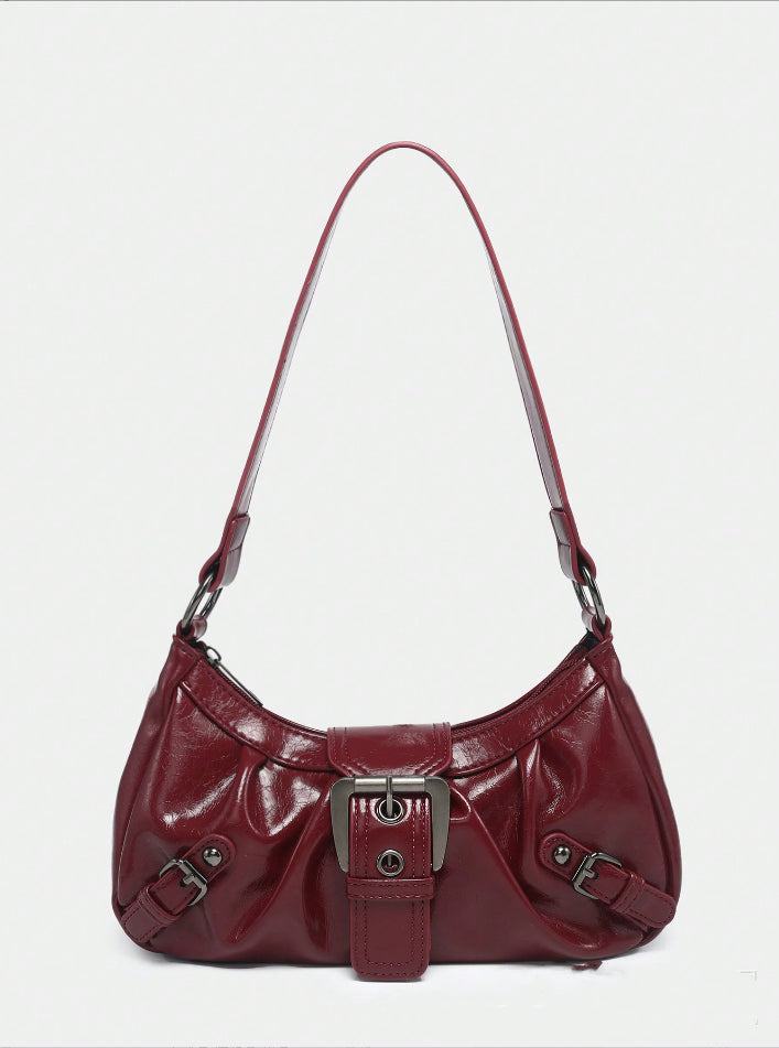 Sac bandoulière femme vintage vintage en cuir bicolore