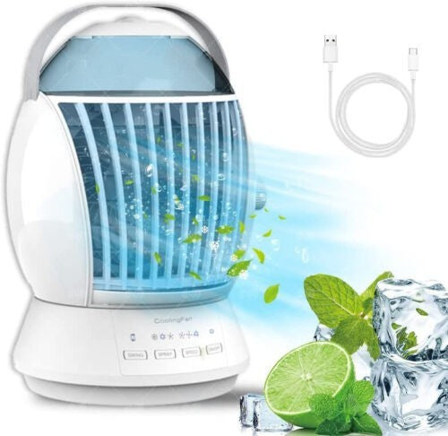 Climatiseur de Bureau Écran de Brume pour Étudiant - Ventilateur de Table USB
