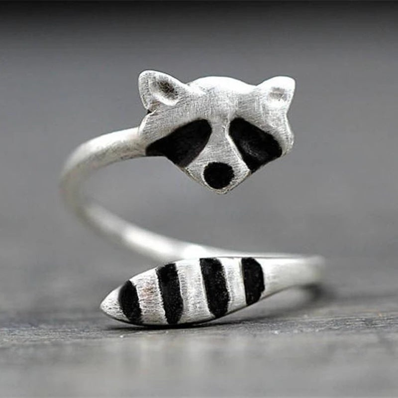 Bague en Bijou Animal avec une Mignonne Queue de Renard pour Femmes