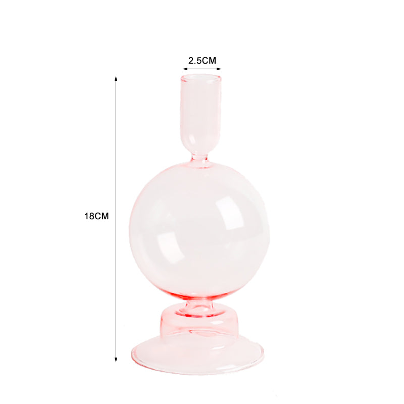 Dîner aux chandelles Porte-bougie en verre créatif Décoration