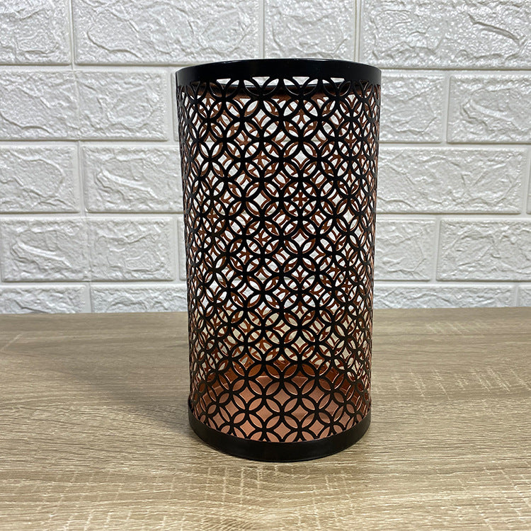 Bougeoir en fer forgé décoratif en trois pièces pour salon et chambre