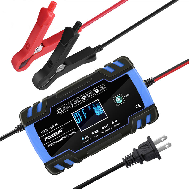 Chargeur universel polyvalent pour motos, voitures et camions, compatible et fiable