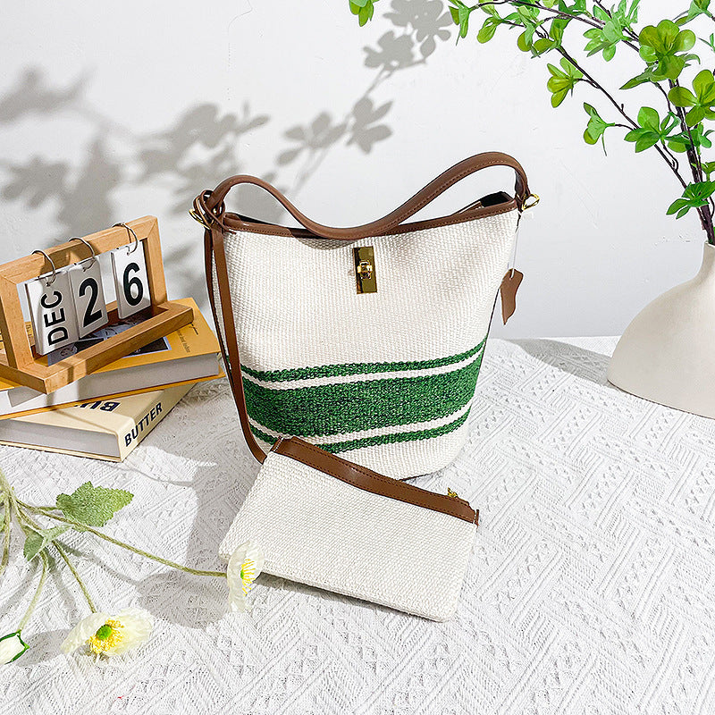 Sac besace haut de gamme pour femme en cuir véritable, design niche urbain
