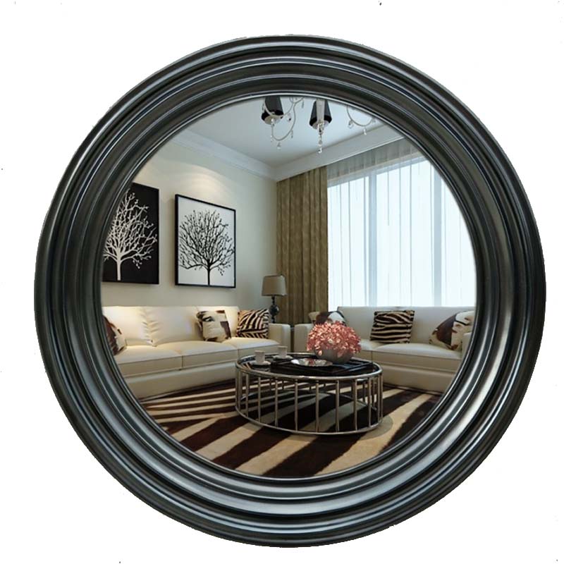 Miroir de Salle de Bain Rond American Vintage Décoration