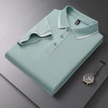 Chemise à Manches Courtes en Coton de Soie Glacée avec Col à Revers et Outils