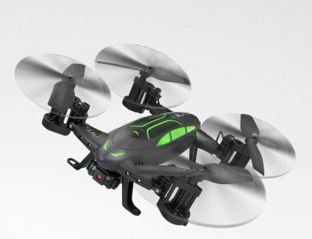 OTRC FY602 Voiture Drone Route Aérienne RC 2-en-1 Quadcoptère RC 2,4G 6-Axes 4CH Hélicoptère Caméra HD Haute Vitesse 4WD