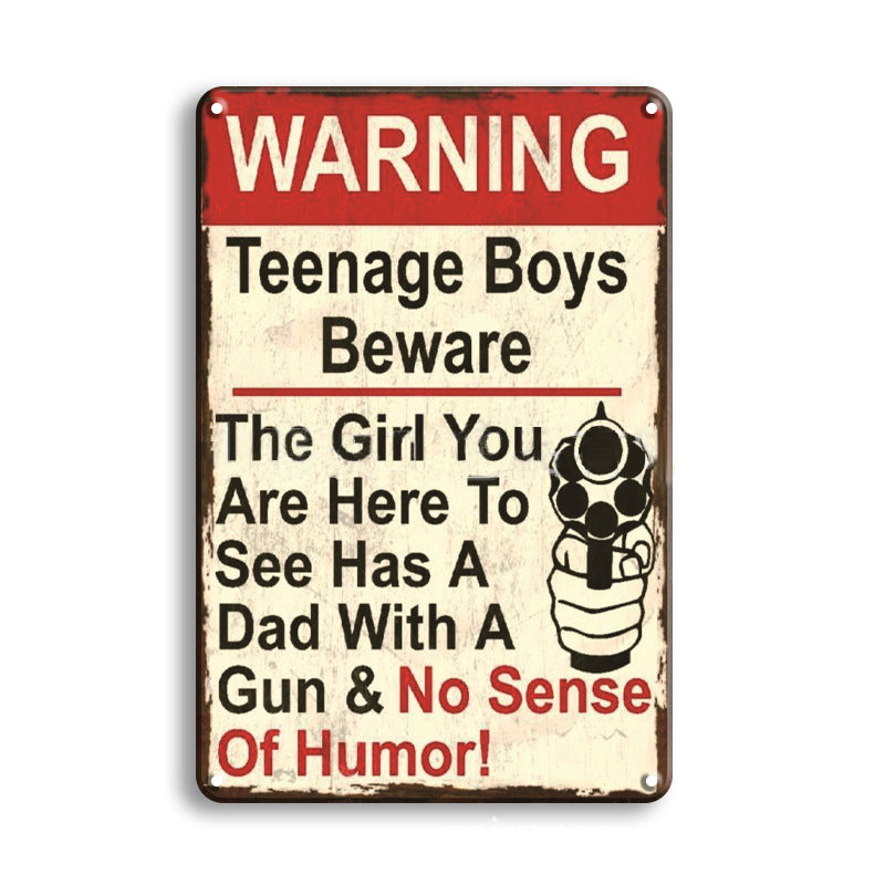 Décoration intérieure rétro en métal - Peinture en tin