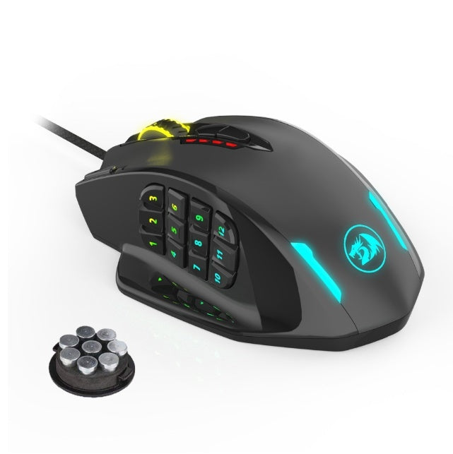 Souris Macro Red Dragon M908 Mono-main avec Prise en Main Ergonomique