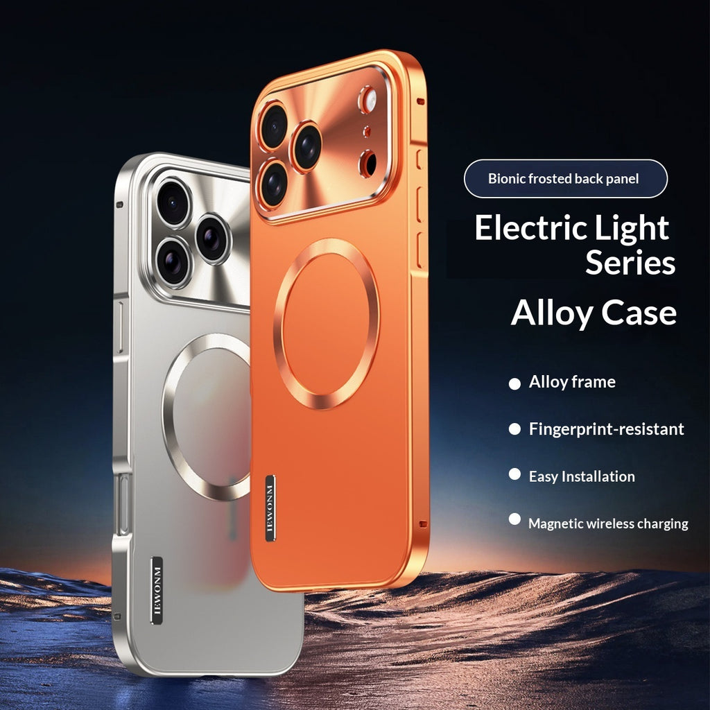 Coque Métallique Magnétique Électroplacée Compatible Avec iPhone 17 Pro Max
