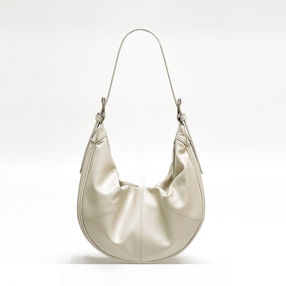 Sac à Épaule Femme en Cuir Vachette Première Couche avec Texture Élégante