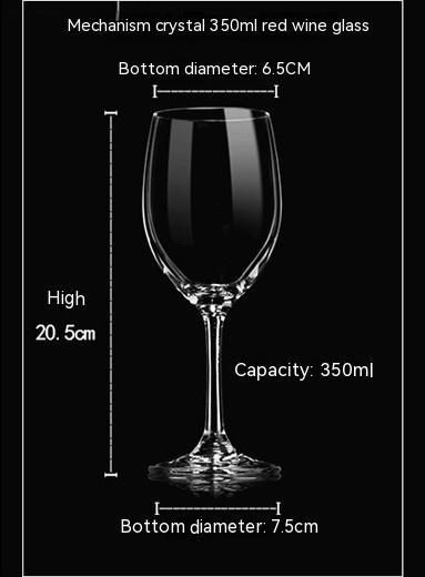 Verre à vin rouge en cristal monobloc