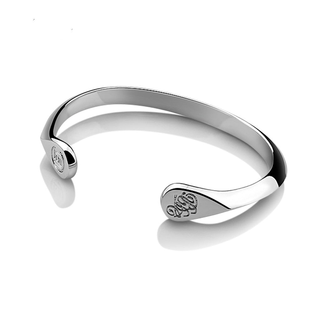 925 Sterling Silver Bracelet Male And Female Students Japanese And Korean Version Of Card SeriesBracelet Simple Edge Silver Bracelet Gift - IVOIRART.COM