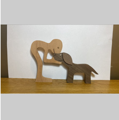 Ornement de Bureau en Bois Nordic Decoration